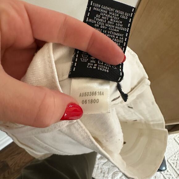 7 For All Mankind Rolled Hem Shorts White - Picture 11 of 11